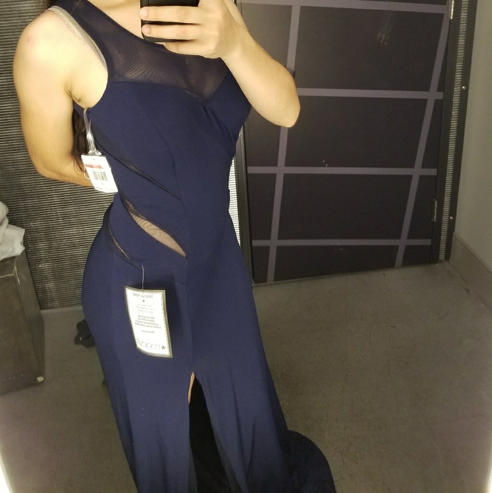 Navy blue prom dress - Picture 5 of 5
